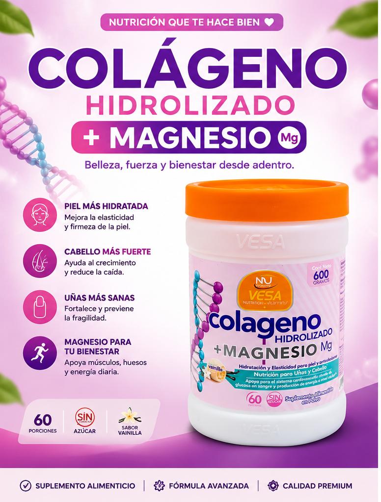 COLÁGENO HIDROLIZADO + MAGNESIO